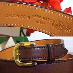 Galco Leather Brass C-Con Men's  Conceal Carry Gun Belt Handmade USA Brown 36
